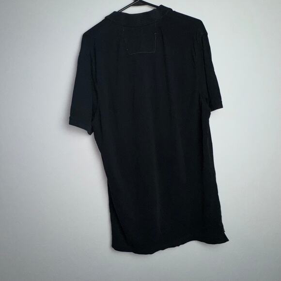 Banana Republic Elephant Logo Men's Polo Short Sleeve Shirt Size L Black Casual‎ - Picture 2 of 8